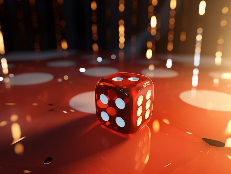 Lightning Dice live-dealer table on fortunabola slot with three dice in transparent cage